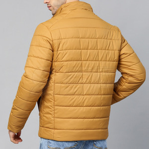 Doudoune décontractée de couleur unie pour homme avec col montant et logo avant Vêtements d'extérieur d'hiver imperméables et respirants - Product Image 2