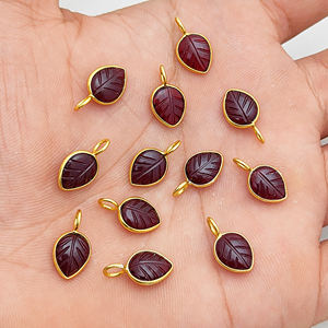 Religious Bezel Set Hand Carving Diamond Gemstone 8x10 MM Gold Plated Minimalist Charm Pendant Making Jewelry Accessory - Product Image 2