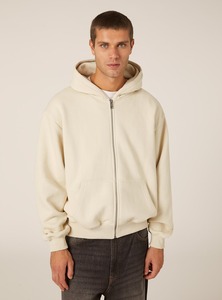 Sweat à capuche zippé streetwear pour homme - Haute qualité 100% coton molletonné écologique Hiver Service OEM personnalisé pour les tendances des jeunes - Product Image 2