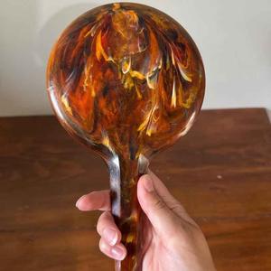 Espejo de Mano de Resina con Acabado Liso y Brillante, Perfecto para Uso Diario, Maquillaje o Fines Decorativos, Agrega un Toque Elegante - Product Image 2