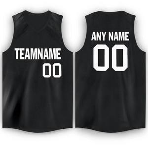 Maillots de basket-ball personnalisés, entièrement sublimés, nom de l'équipe, numéros, adultes, col en V, débardeur athlétique ample, léger, respirant, génial - Product Image 3