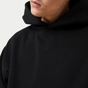 100% coton personnalisé brodé sweats à capuche lourds pour hommes pull thermique d'hiver avec motif d'impression 3D polaire de Style Streetwear - Product Image 5