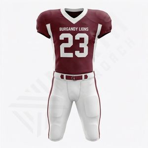 Conjunto de Uniforme de Fútbol Americano Hecho de Poliéster, Diseño Personalizado, Talla Grande, Ropa Deportiva para Hombre - Product Image 1