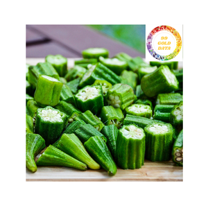 Okra congelada procesada de Vietnam entera y cortada para restaurantes, comidas congeladas y comercio a granel - Product Image 1