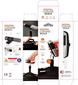 เครื่องชั่งน้ำหนักกระเป๋าเดินทางดิจิตอล50กก. จอแสดงผล LCD แบบพกพาน้ำหนักแบตเตอรี่กระเป๋าแขวน - Product Image 5