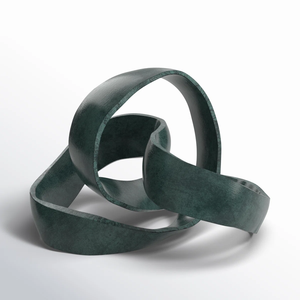 2025 hecho a mano moderno nueva escultura de Metal Color bronce Base de hierro Color negro aluminio de mejillas altas para Diwali decorativo - Product Image 3