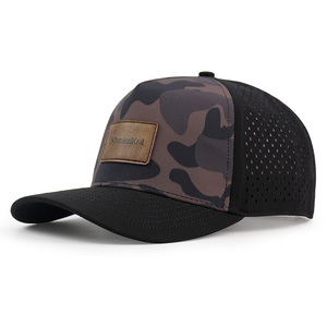 หมวกกอล์ฟโพลีเอสเตอร์น้ำหนักเบาปรับได้สำหรับทุกเพศหมวกสำหรับเล่นกอล์ฟกลางแจ้งวิ่งฝึกซ้อมหมวกปาร์ตี้ระบายอากาศได้ดี - Product Image 4