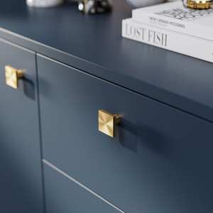 Simple Etching Design Brass Drawer Knob Decorative Cabinet Furniture Hardware Elegant Minimal Trending Wholesale - Product Image 6