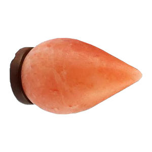 Lampe de sel de l'Himalaya en forme de larme, sculptée à la main, en sel rose naturel, fournisseur en gros du Pakistan - Product Image 1