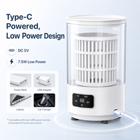 Mini Lave-linge Portable Automatique 4L avec Soin Lumière Bleue et Chargement Type-C pour Sous-vêtements, Vêtements de Bébé et Chaussettes
