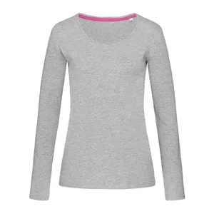 T-shirt extensible à manches longues pour femme, merchandising promotionnel - Product Image 4
