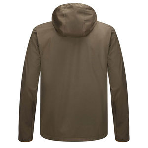2024 chaqueta Softshell de alta calidad para hombres OEM ODM venta al por mayor logotipo personalizado impresión manga completa con capucha cremallera frontal - Product Image 4