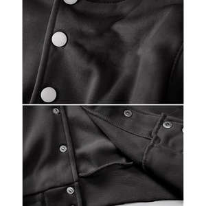 Veste universitaire pour femme, style varié, manches longues, coupe courte, col montant, matelassée, réversible, imperméable, respirante - Product Image 2