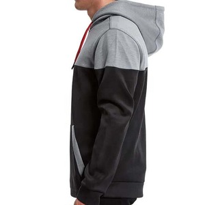 Streetwear, coton uni, logo personnalisé, vêtements pour hommes, sweat à capuche tendance, 100% coton, deux tons - Product Image 5