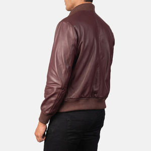 Chaquetas de cuero de vaca para hombre totalmente personalizadas, hechas en Sialkot Pakistán, chaqueta de cuero barata de bajo precio, servicio OEM - Product Image 4