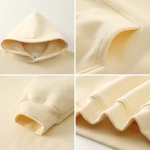 เสื้อฮู้ดขนแกะคุณภาพสูงสำหรับฤดูหนาว 350500GSM ผ้าฝ้ายหนาน้ำหนักมาก ทรงโอเวอร์ไซส์ ไหล่ตก แบบยูนิเซ็กซ์ สกรีนลายกราฟิกตามสั่ง แบบดิจิทัล - Product Image 4