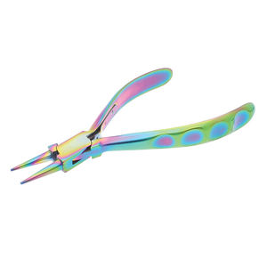 Alicates para doblar alambre recubierto de Color titanio con cortador, alicates para hacer joyas de acero inoxidable para abalorios, alicates para joyería - Product Image 2