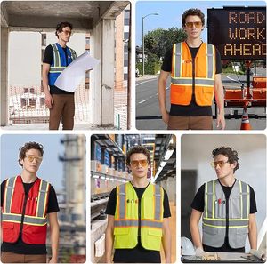 Chaleco de Seguridad de Alta Visibilidad para Hombre y Mujer con Bolsillos y Cremallera - Product Image 4