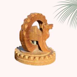 Porta Incienso de Madera India Natural y Duradero para Varillas de Agarbatti |   Quemador de Madera Hecho a Mano con Recolector de Cenizas para Meditación y Oración - Product Image 2