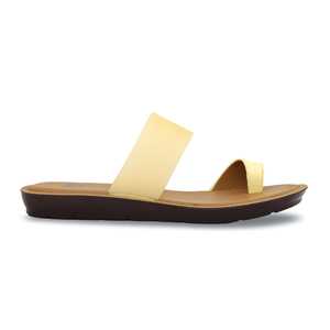 Yellow Casual <b>Heeled</b> <b>Sandals</b> Softy CL5292 - Product Image 3