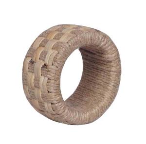 Anillos de Servilleta Redondos Hechos a Mano para Bodas, Fiestas, Restaurantes/Hoteles, Porta Servilletas, Anillos de Servilleta de Color Natural - Product Image 6