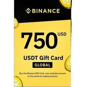 购买新的国际Binance USDT $750礼品卡 (电子邮件/实物交付) 即时交付