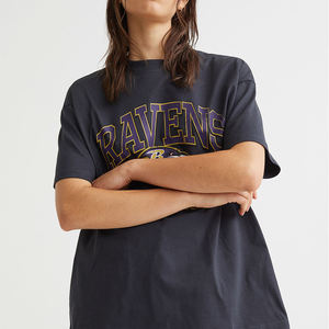 100% algodón logotipo personalizado impreso en blanco camisetas de mujer al por mayor camiseta de mujer lisa - Product Image 1