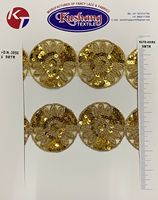 Ruban de dentelle métallique personnalisé 13 mm avec perles à sequins en polyester/coton pour couture DIY, coloris sur mesure pour sacs et vêtements