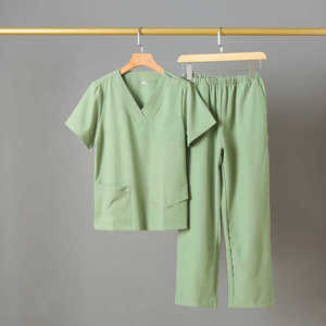 Style à la mode extensible tissu doux médecin infirmière gommages hôpital uniforme ensembles Joggers gommages avec logo personnalisé - Product Image 5