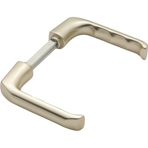 HOPPE London 113 H Par de manillas de aluminio F2 para puerta, cuadradas de 10 mm, rosetas de husillo cuadrado 113 H, accesorios para rieles de cortinas - Product Image 1