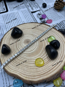 925 Silver <b>Iced</b> Out Tennis Bracelet Moissanite Diamond Stones Luxury Sparkling <b>Chain</b> Jewelry For Unisex Party Wear Gift Style - Product Image 2