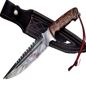 Xyj couteau à manche en bois naturel, fait à la main, Camping de plein air (smk1541) - Product Image 1