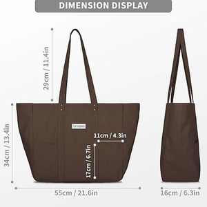 Sac fourre-tout en toile de coton uni personnalisé avec impression de logo 2026 Vente en gros Sac fourre-tout en toile de coton vierge à vendre en gros volume - Product Image 6