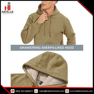 Sweat à capuche épais doublé de Sherpa pour homme, sweat-shirt d'hiver chaud en polaire, sweat-shirt d'athlétisme et d'entraînement - Product Image 4