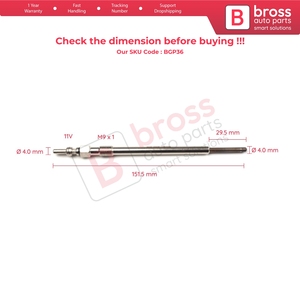 หัวเทียน BGP36 1 ชิ้น GX4151 0100276015 GN059 สำหรับ Alfa - Product Image 5