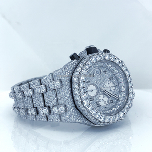 นาฬิกาออโตเมติกหน้าปัดภาษาอาหรับนาฬิกาอัตโนมัติทำจากสเตนเลสสตีลที่กำลังมาแรงในห้องปฏิบัติการมีความชัดเจนระดับ VVS - Product Image 3