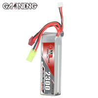 GAONENG GNB 2S 7.4V 2300mAh 60C 120C dengan T-PLUG Harga Grosir Baterai Lipo Soft Pack untuk Mobil RC 1/16 1/18 Crawler Truck Buggy