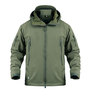 Servicio de OEM chaqueta táctica al aire libre a prueba de viento transpirable chaqueta de lana de invierno cálido camuflaje chaqueta de caza para los hombres al por mayor - Product Image 3