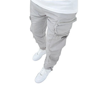 2025 personnalisé hommes 6 poches motif droit décontracté respirant Acidwash coton Cargo pantalon taille moyenne coupe-vent - Product Image 2