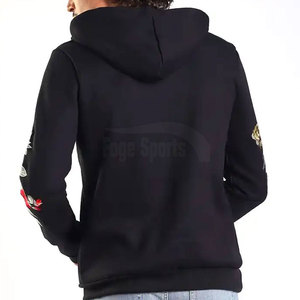 Vêtements d'hiver de plein air pour adultes, sweats à capuche brodés avec logo personnalisé pour hommes, polaire en coton/polyester, coupe-vent et respirante - Product Image 3