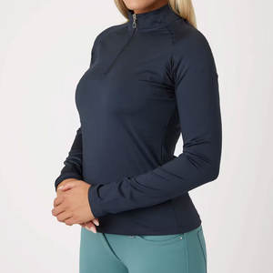 OEM conception personnalisée haut d'équitation vêtements équestres chemise femmes sport équitation couches de base avec coutures plates - Product Image 1