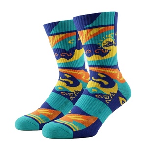 Calcetines atléticos de media pantorrilla personalizados de alta calidad, calcetines antibacterianos transpirables con logotipo personalizado, haz tu propio verano informal colorido - Product Image 1