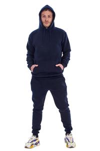 70 Cotton 30 Polyester French Terry Hoodie Lightweight Stacked <b>Flare</b> Leg Pants Sweatsuit Streetwear Tracksuits Blank Unisex - Product Image 4