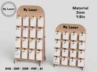 Étagère de présentation autoportante en bois moderne, simple et écologique pour l'organisation de produits et de marchandises