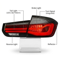 Feux arrière LED Xunbai style M3 pour BMW Série 3 F30/F35 2012-2018, clignotants séquentiels, feux de jour DRL, feux stop, garantie 1 an