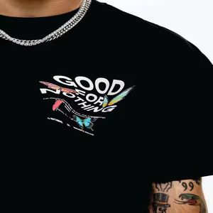 เสื้อยืดโอเวอร์ไซส์สำหรับผู้ชายเสื้อยืดผ้าฝ้ายพิมพ์สกรีนเสื้อยืดพิมพ์ลายกราฟิกวินเทจ - Product Image 2