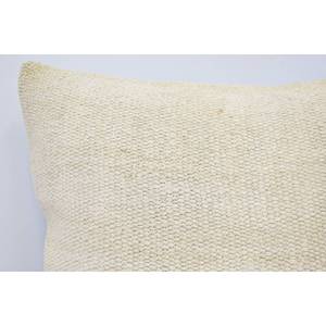 Oreiller en laine Kilim turc à rayures subtiles 28x28 pouces coussin décoratif tissé de conception de feuille Vintage moelleux de luxe pour une utilisation sur canapé - Product Image 2