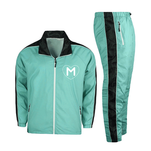 Windbreaker Jogger Set For Men's Plus Size Two Piece Breathable Windbreaker Set With Custom Design And Size - Product Image 2