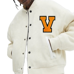 Custom Chenille Embroidery Wool Sleeve Baseball <b>Varsity</b> <b>Jacket</b> for Women/<b>Men</b> Long Style Winter Outdoor <b>Bomber</b> <b>Jacket</b> - Product Image 3
