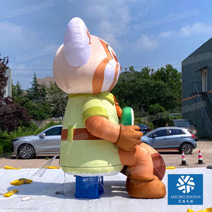 4m nuevo personaje de película inflable personalizado al aire libre volar dibujos animados <span class=keywords><strong>mapache</strong></span> <span class=keywords><strong>gigante</strong></span> mascota de dibujos animados inflable - Product Image 3